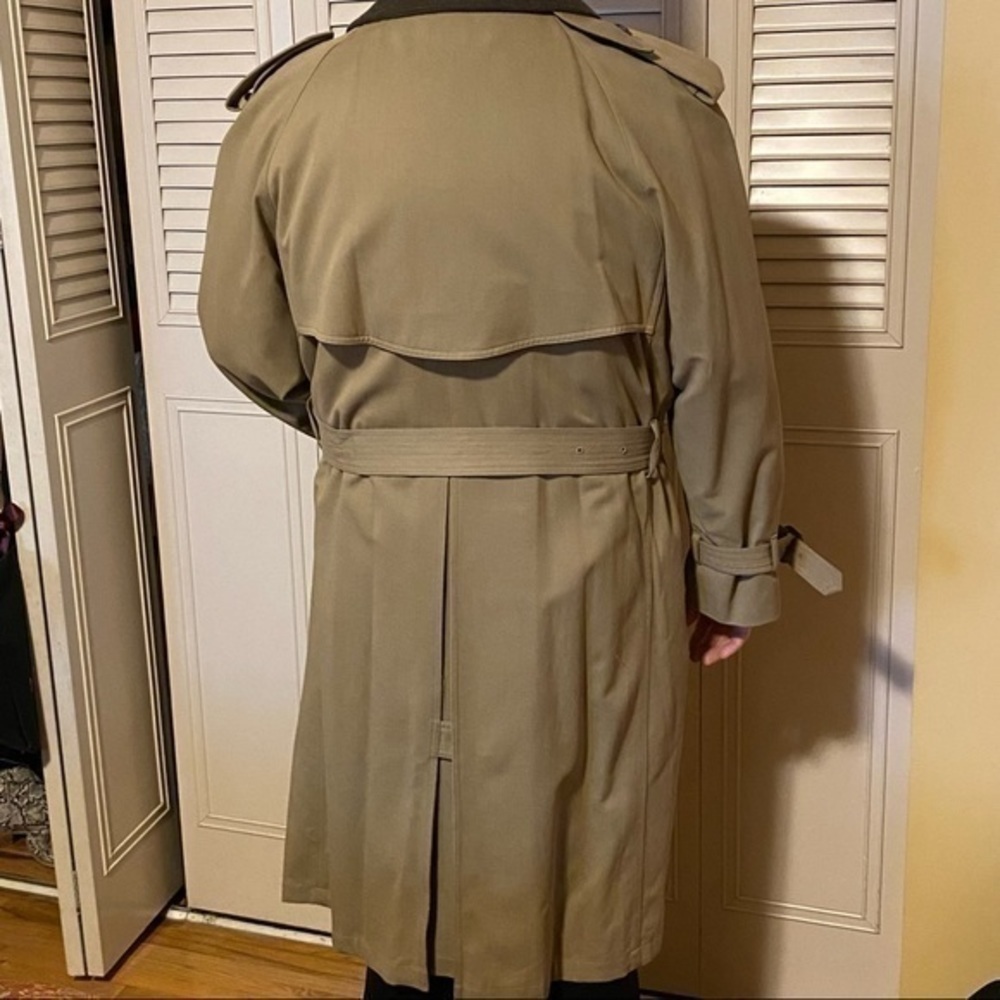 👩🏼‍💻💼🙋🏻‍♂️Joseph Abboud || Mens Trench Coat 42 Short - Picture 11 of 11